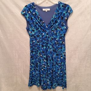 RENA ROWAN BLUE GEOMETRIC PRINT CIRCLE SIZE 6